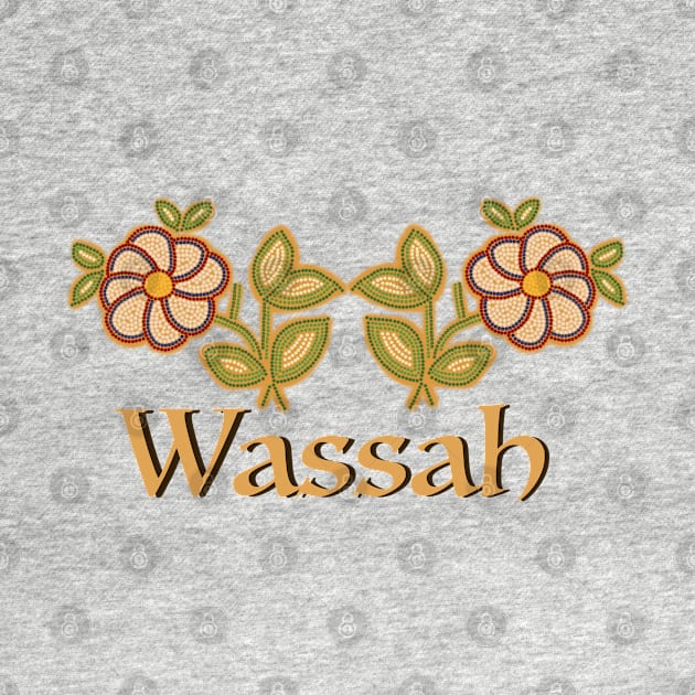 Wassah with Beaded flowers by Wildfirex14x